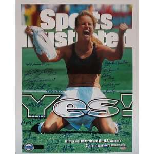  1999 USA Womens Soccer Sports Illustrated Cover 16x20 