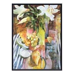   Lilies   Artist Shirley Trevena  Poster Size 28 X 22