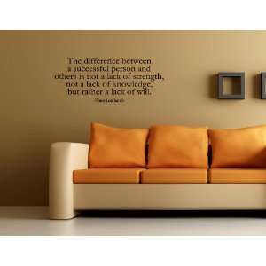   lack of will. Vinyl wall quotes stickers sayings home art decor decal