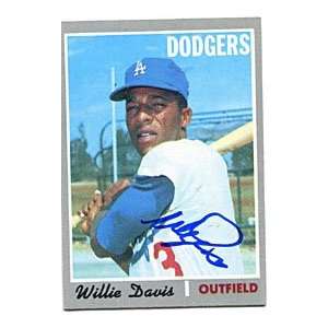    Willie Davis Autographed/Signed 1970 Topps Card