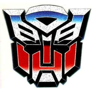  TRANSFORMERS AUTOBOT Blue Red Mask Logo Iron On Transfer 