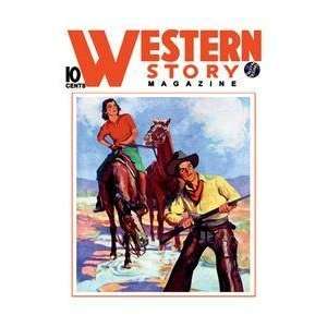  Vintage Art Western Story Magazine Western Pair   10657 3 