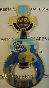 Rare Hard Rock Casino TULSA (ROUTE 66 ) Bottle Opener Guitar Magnet 