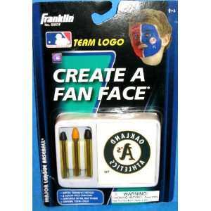   Athletics MLB Create a Fan Face Tattoos and Face Crayons Beauty