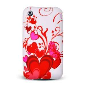  Apple iPhone 3G & 3GS Crystal Silicone Image Skin Case Red 