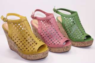 Platforms High Heel Sandals Wedge Open Toe 5~10 & Color  