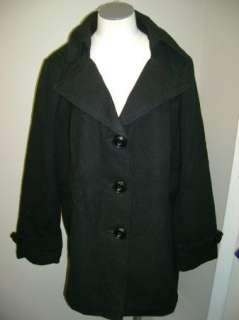 Centigrade Single Breasted Fully Lined Modern Coat Blck  