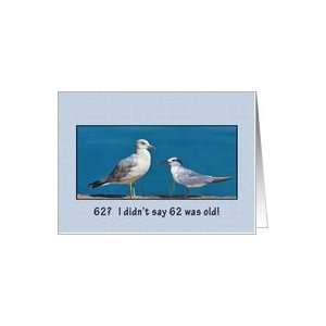  Birthday, 62nd, Gull and Tern Birds Card Toys & Games