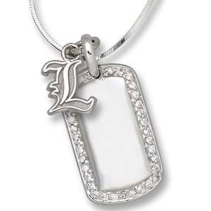   of Louisville L 3/8in on Sterling Silver Mini Dog Tag Jewelry