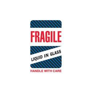  SHPDL1590   Fragile   Liquid in Glass Labels, 4 x 6 