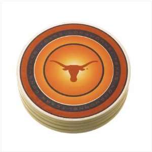  Set of 4 University of Texas Longhorns Faux stone Coasters 