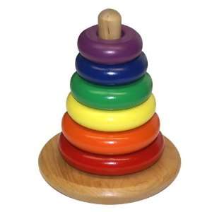    Small Wood Stacking Rocky Color Cone by Holgate Toys Toys & Games