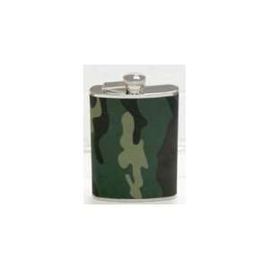  8 oz Liquor Flask   Camouflage Cover, Concealed Drinking 