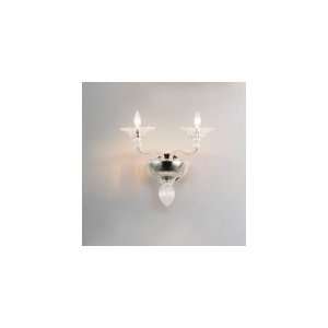  Asti Two Light Wall Sconce Shade Crystal