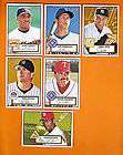 2001 Topps Heritage Baseball Lot of 6 Cards #5, 7, 11, 12, 31, 148