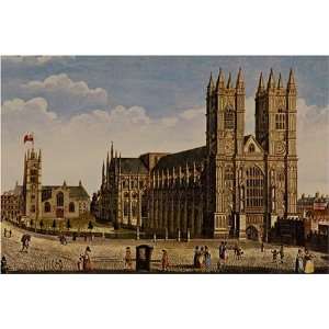 Westminster Abbey by Thomas Hosmer Shepherd, 17 x 20 Fine Art Giclee 