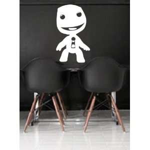 Little BIG Planet Sackboy Wall Art Decal Peel and Stick. White