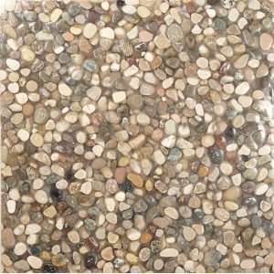  Brenta 12 x 12 Brown Kitchen Glossy Pebbles & Stone 
