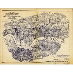  Civil War map Knoxville Tennessee