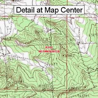  USGS Topographic Quadrangle Map   Aztec, New Mexico 