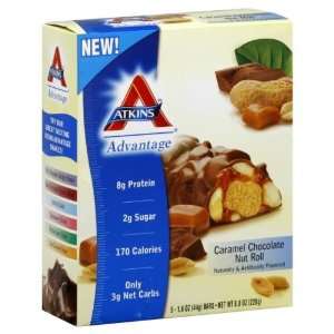 Atkins Advnt Bar 5Pk Crml Choc Nut Ro 7 Grocery & Gourmet Food