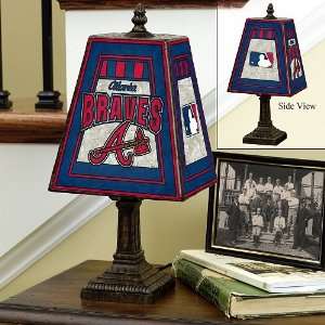   Art Glass Team Lamp   Atlanta Braves   MLB