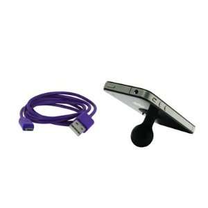 EMPIRE LG Viper LS840 3 1/2 USB Data Cable (Purple) + Silicone 