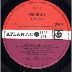  GREATEST HITS LP (VINYL) UK ATLANTIC 1966 BEN E.KING 