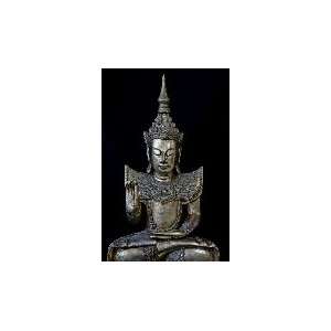  Antique Reproduction Royal Thai Sitting Buddha statue 24 