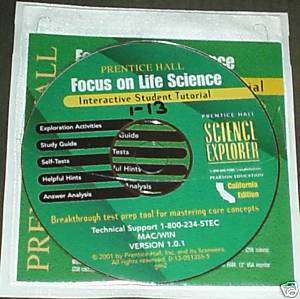  Hall LIFE Science 7th CD ROM Tests ANSWER KEY 0130513555  