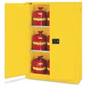  Flammable Storage Cabinet, 45 Gallon   Yellow   Self 