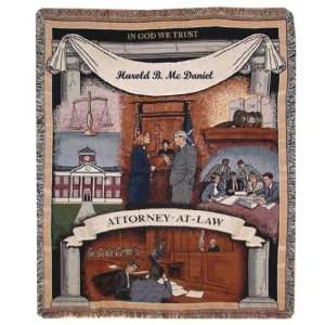  Personalized Attorney Law Blanket Throw 