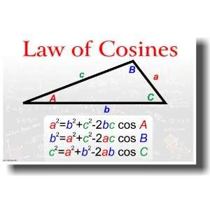  Law of Cosines   Math Classroom Poster