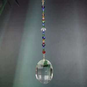  Crystal Suncatchers Color Beads 24% lead Crystal Chain 4.5 