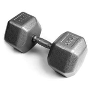  Pro Hex Dumbbell with Cast Ergo Handle   Grey 100 lb 