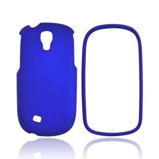 For Samsung Gravity Smart T589 Blue Rubberized Protective Hard Shell 