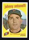 JOHNNY ANTONELLI AUTOGRAPHED 1959 TOPPS GIANTS signed  