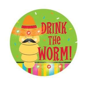  Drink the Worm Flashing Button 