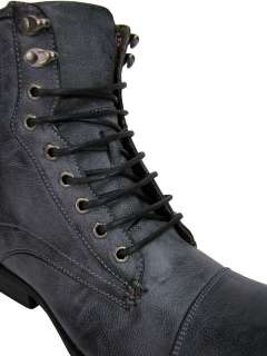 Mens Gola Combat Boot Military Army Style Lace Up Grey  