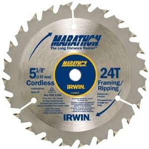 Pack Irwin 14017 5 3/8in. 24 Tooth Framing/Ripping Marathon Cordless 