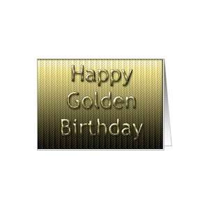  Happy Golden Birthday, Gold tones Card Health & Personal 