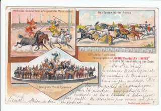 1901 Barnum & Bailey Circus Germany Horses Old Postcard Vintage German 