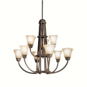  Kichler Lighting 1666OLZ 9 Light Polygon Chandelier