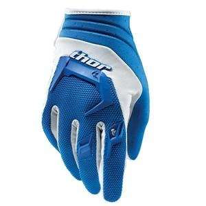  Thor Motocross Youth Phase Gloves   2010   Large/Blue 