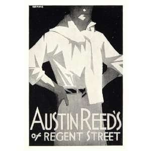  1928 Print Austin Reeds Regent Street Tom Purvis Ad 
