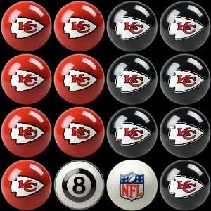  Kansas City Chiefs Complete Billiard Ball Set by Imperial 