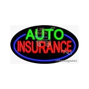 Auto Insurance Neon Sign 17 Tall x 30 Wide x 3 Deep