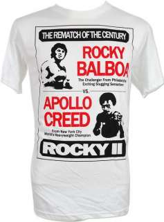 Rocky & Apollo Creed Rocky II Vtg Retro T Shirt M  