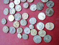 70 UNCLEANED ANCIENT LATE ROMAN COINS 5th CENTURY 4305  