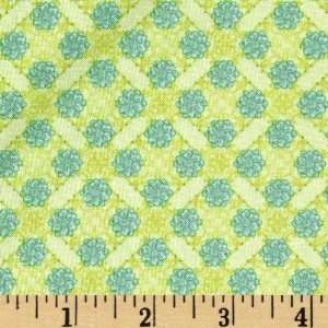  44 Wide Paradise Small Floral Lime Fabric By The Yard 